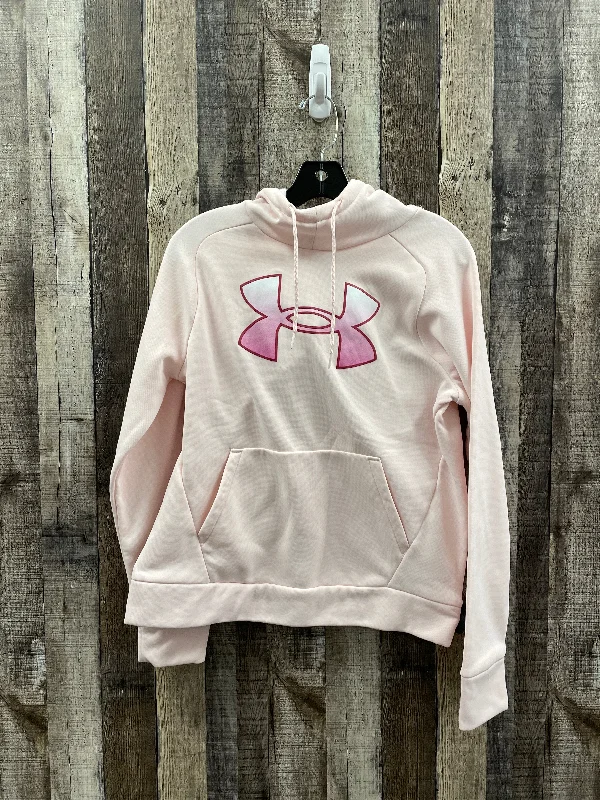 Athletic Sweatshirt Hoodie By Under Armour In Pink, Size: S