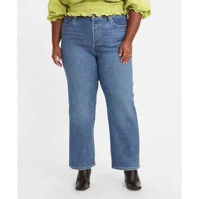 New - Levi's Women's Plus Size Ultra-High Rise Ribcage Straight Jeans