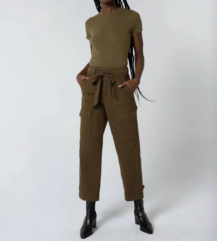 Mia Utility Pant In Earth