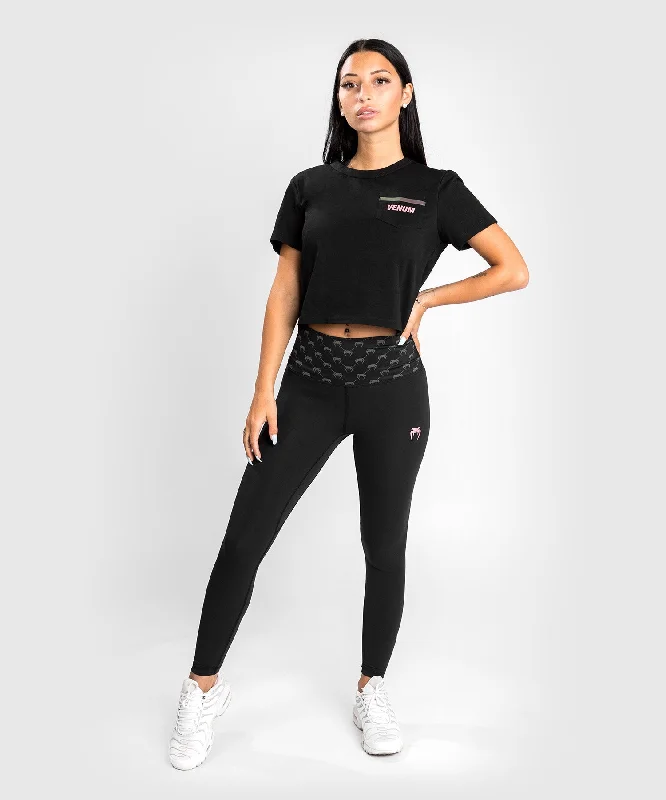 Venum Monogram 7/8 Leggings - Black/Pink Gold