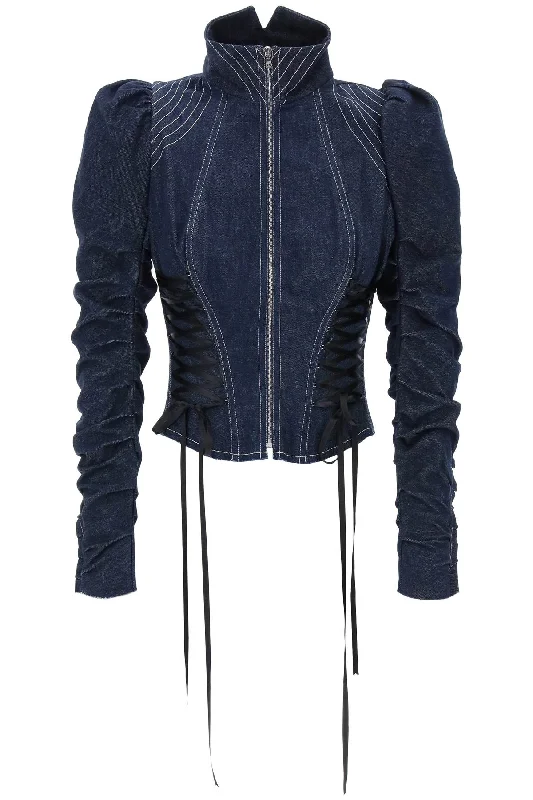 Dilara Findikoglu Women's blue Jacket With Corset Detailing