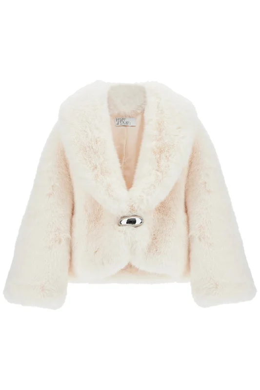 Giuseppe Di Morabito Women's Short Faux Fur Jacket