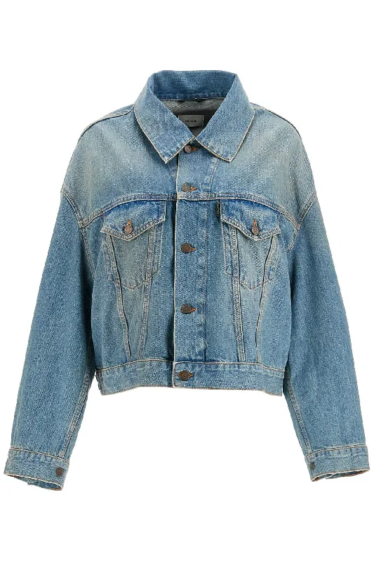 Haikure Women's blue Boxy Jacket With Spencer