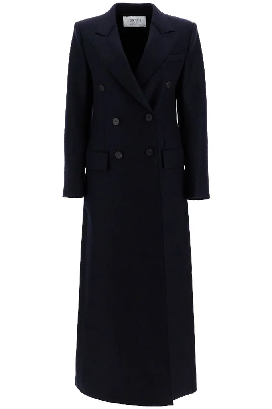 Harris Wharf London Women's Double-Breasted Pressed Wool Coat