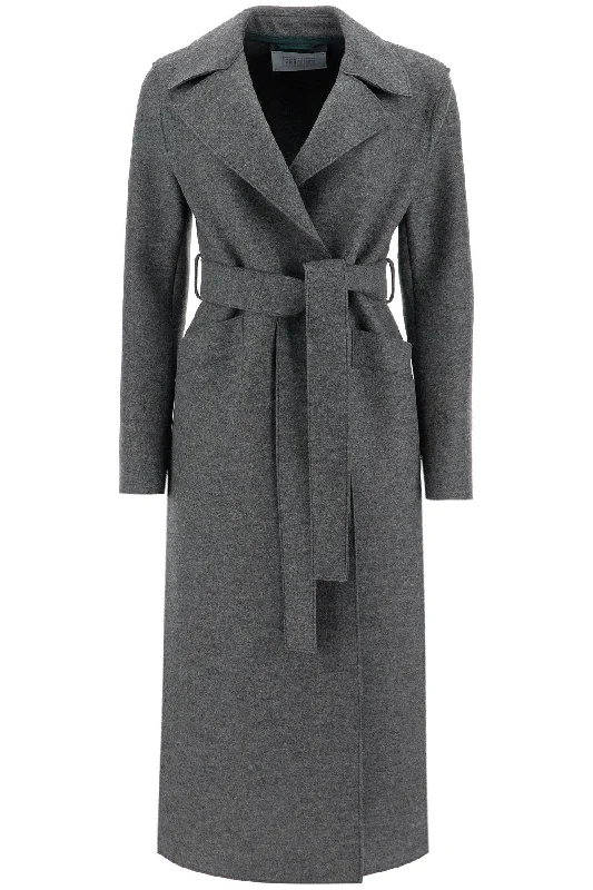 Harris Wharf London Women's Long Coat In Pressed Wool