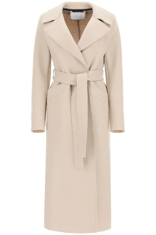 Harris Wharf London Women's Long Coat In Pressed Wool