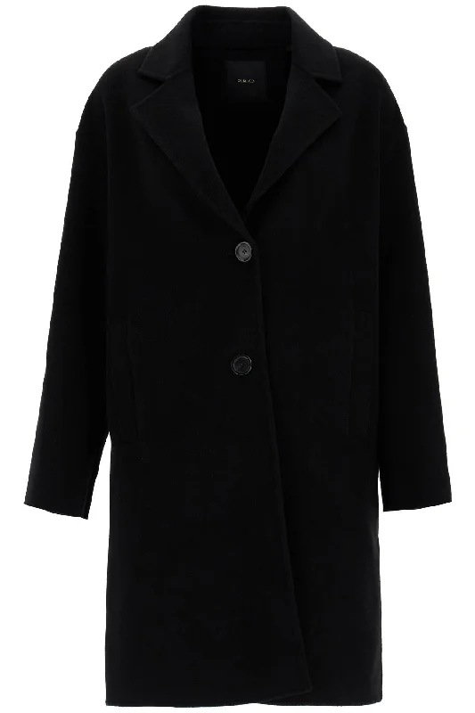 Pinko Women's Double Wool Coat With Screwdriver Design