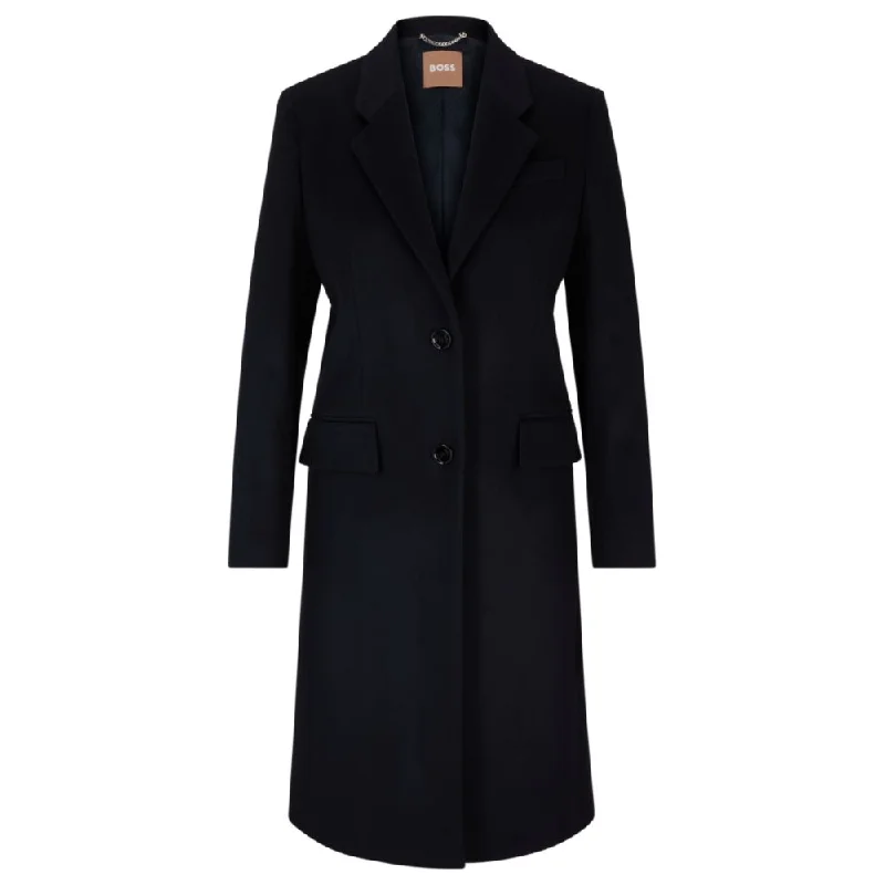 Slim-fit coat in wool and cashmere