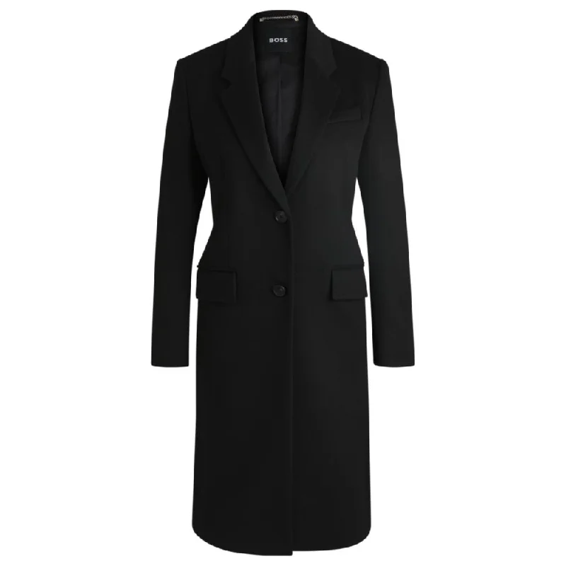 Slim-fit coat in wool and cashmere