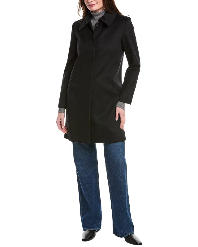 sofiacashmere Modern Luxe Wool & Cashmere-Blend Coat