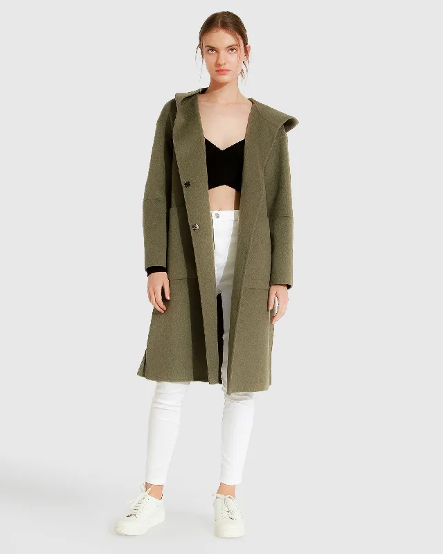 Walk This Way Wool Blend Oversized Coat