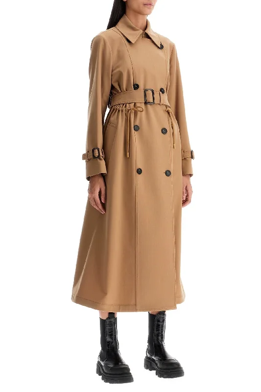 Weekend Max Mara Wool Blend Trench Coat In