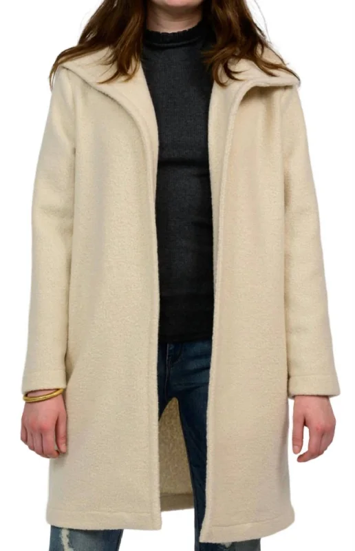 Wooly Coat In Cream